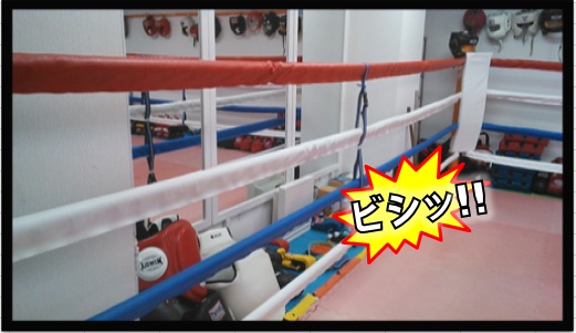 横浜キックボクシングジム　TSKjapan リングロープ